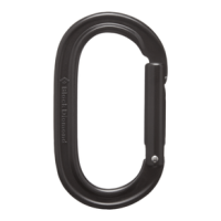 Black Diamond Oval Keylock Carabiner Black One Size