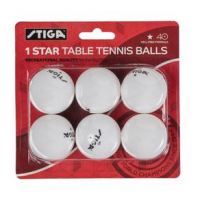 Stiga One-Star Table Tennis Balls One Size Cream White