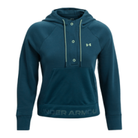 Under Armour Rival Fleece Mesh Hoodie - Women's Blue Note / Aqua Foam XL