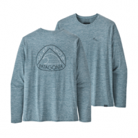 Patagonia Capilene Cool Daily Graphic Long Sleeve Shirt - Men's Surf Snow / Abalone Blue XL