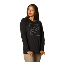 Fox Off Tilter Long Sleeve Tee Shirt - Women's Black XL