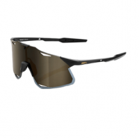 100% Hypercraft Sunglasses One Size Matte Black / Soft Gold Lens