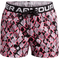 Under Armour Play Up Printed Short - Girls' Cerise / White Youth S Regular
