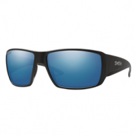 Smith Guides Choice ChromaPop Polarized Sunglasses - Men's Polarized Matte Black / Chromapop Blue Mirror