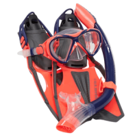 U.S Divers Junior Tail Fin Set Red / Navy S