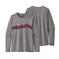Patagonia Capilene Cool Daily Long Sleeve Shirt - Women's Ridge Rise Stripe / Feather Grey XS