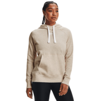 Under Armour Rival Fleece HB Hoodie - Women's Oatmeal Medium Heather / White S