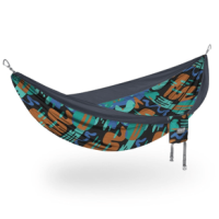 ENO DoubleNest Print Hammock Lagoon / Charcoal Double