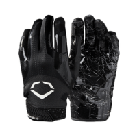EvoShield Burst Football Receiver Glove - Youth Black M