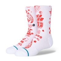 Stance Hot Wheels Fade Crew Sock - Kids' White M