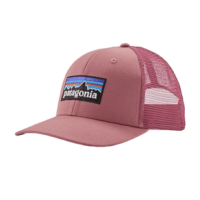 Patagonia P-6 Logo Trucker Hat Light Star Pink One Size