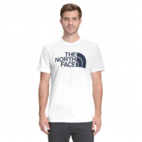 The North Face Short Sleeve Half Dome Tee Shirt - Men's XXL TNF White / Aviator Navy