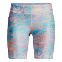 Under Armour HeatGear Armour AOP Bike Short -Girls' Purple Note / Cloudless Sky / Cloudless Sky S