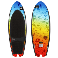 Liquid Force Rocket Wakesurf Board Red / Yellow / Blue 4'8"