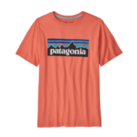 Patagonia Regenerative Organic Certification Cotton P-6 Logo T-Shirt Coho Coral M