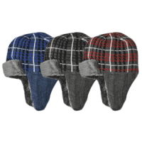 Grand Sierra Plaid Trapper Helmet Beanie - Boys' Assorted One Size