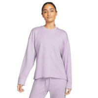 Nike Yoga Luxe Fleece Crew Top - Women's Doll / Grey Fog XS