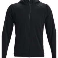 Under Armour RUSH Fleece Full-Zip Hoodie - Men's Black / Black L
