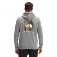 The North Face Box NSE Pullover Hoodie TNF Medium Grey Heather / Military Olive L