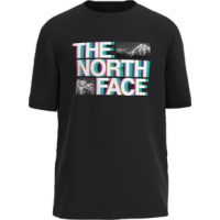 The North Face Short Sleeve Graphic Tee - Boys' S TNF Black / Multi-Color Print