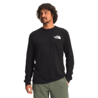 The North Face Box NSE Long Sleeve Shirt - Men's TNF Black / Asphalt Grey S