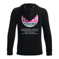 Under Armour Rival Fleece ANAML Hoodie - Boys' Black / Quirky Lime S