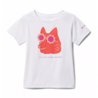 Columbia Mirror Creek Short Sleeve Graphic T-Shirt - Girls' XS White Wildflower