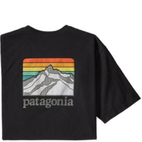 Patagonia Line Logo Ridge Pocket Responsibili-Tee - Men's Black 3XL