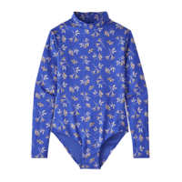 Patagonia Long-Sleeved Swell Seeker One-Piece Swimsuit - Women's Quito / Float Blue L