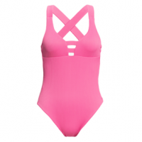 Roxy Love Rib Asia One Piece Swimsuit - Women's L Pink Guava