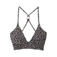 prAna La Plata Bikini Top - Women's Black Petals S