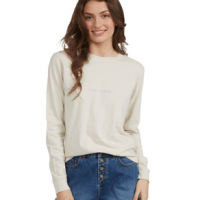 Roxy Mountain Love Long Sleeve T-Shirt - Women's S Tapioca