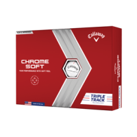 Callaway Chrome Soft Golf Ball (12 Pack) White Triple Track 12 Pack