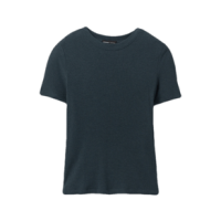 prAna Foundation Rib Tee Shirt - Women's Grey Blue Heather S