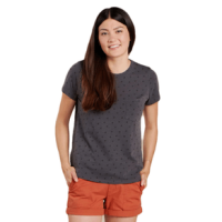 Toad&Co Primo Short Sleeve Crew - Women's Soot Ditsy Print M