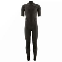 Patagonia R1 Lite Yulex Front-zip Short-sleeved Full Suit - Women's Black MT