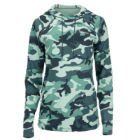 SolarFlex Print Hoodie - Women's Woodland Camo Avalon L