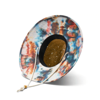 Hemlock Bowie Straw Hat Tie Dye Print One Size