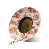 Hemlock Vagabond Straw Hat Adventure Print One Size