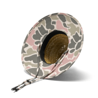 Hemlock Willow Straw Hat - Toddler Pastel Camo Print One Size