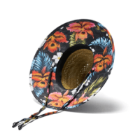 Hemlock Duke Straw Hat - Toddler Hawaiian Floral Print One Size