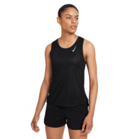 Nike Dri-FIT Race Running Singlet - Women's Black / Reflective Silver L