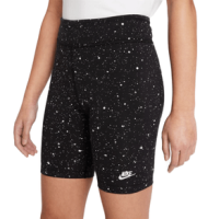 Nike Printed Bike Shorts - Girls' Black / White L