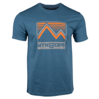 MTN OPS Boundaries Tee Shirt - Men's Steel Blue Heather M