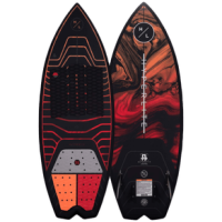 Hyperlite Automatic Wakesurf Board - 2022 Black / Orange 4'7"