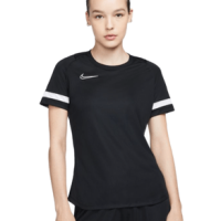 Nike Academy Short-Sleeve Soccer Top - Women's Black / White / White / White XS