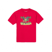 Volcom Kahlahoo Short Sleeve Tee - Boys' Ribbon Red S