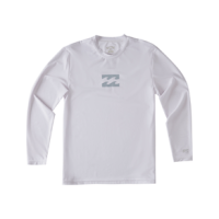 Billabong All Day Wave Long Sleeve Rashguard - Boys' White XL