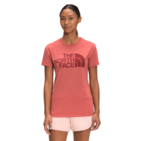 The North Face Short Sleeve Half Dome Triblend Tee - Women's Tandoori Spice Red Heather S