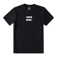 Billabong All Day Wave Loose Fit Short Sleeve Rashguard - Boys' Black 2T